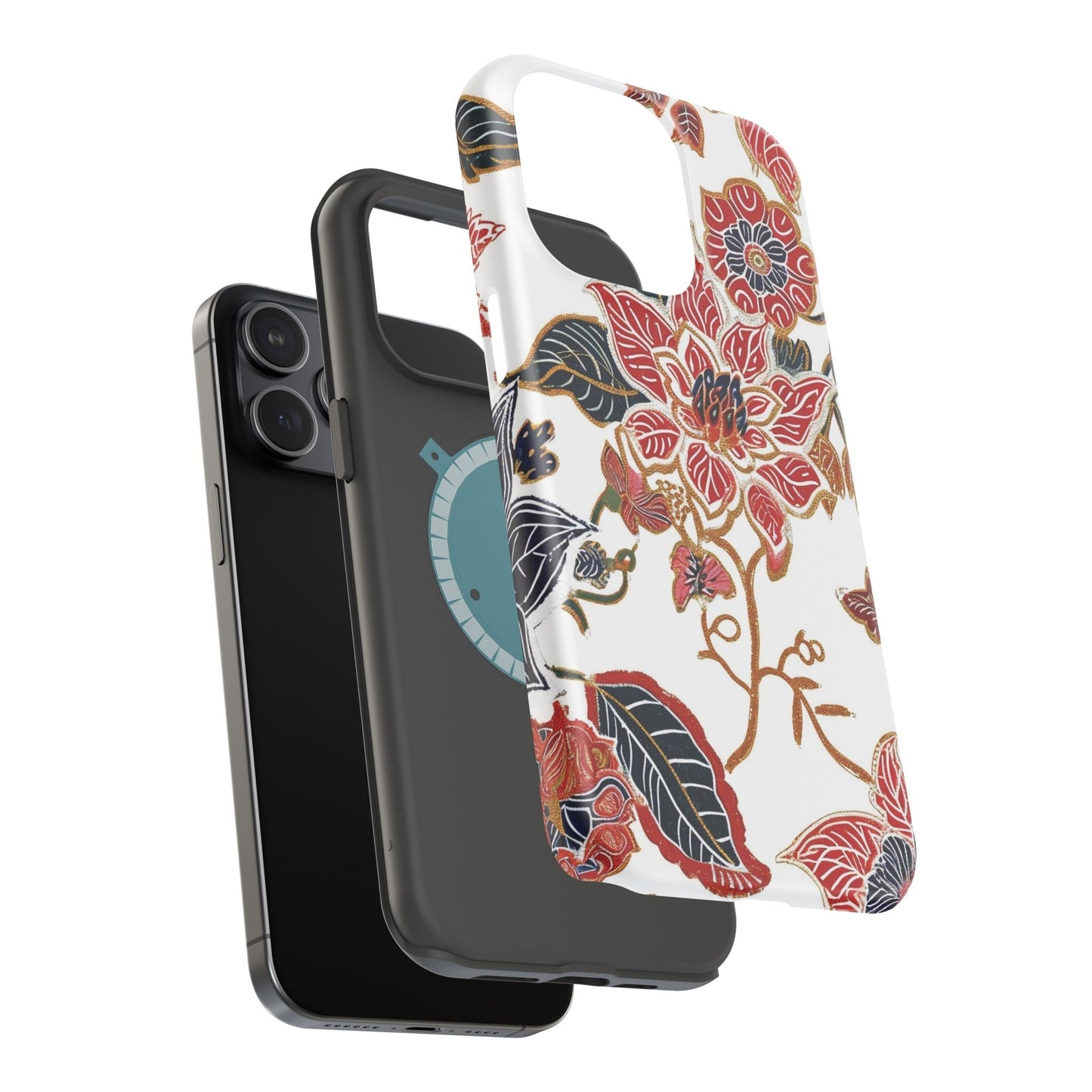 Floral Batik Magnetic Impact - Resistant Phone Case - DIGITAL X