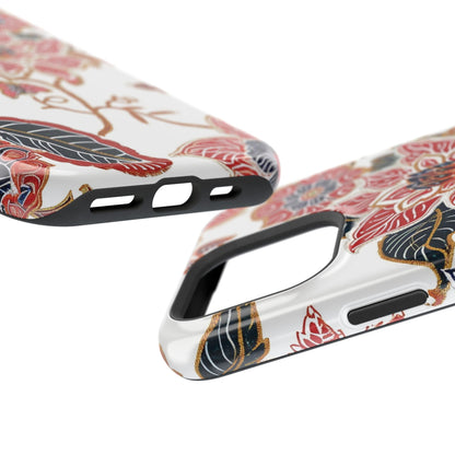 Floral Batik Magnetic Impact - Resistant Phone Case - DIGITAL X