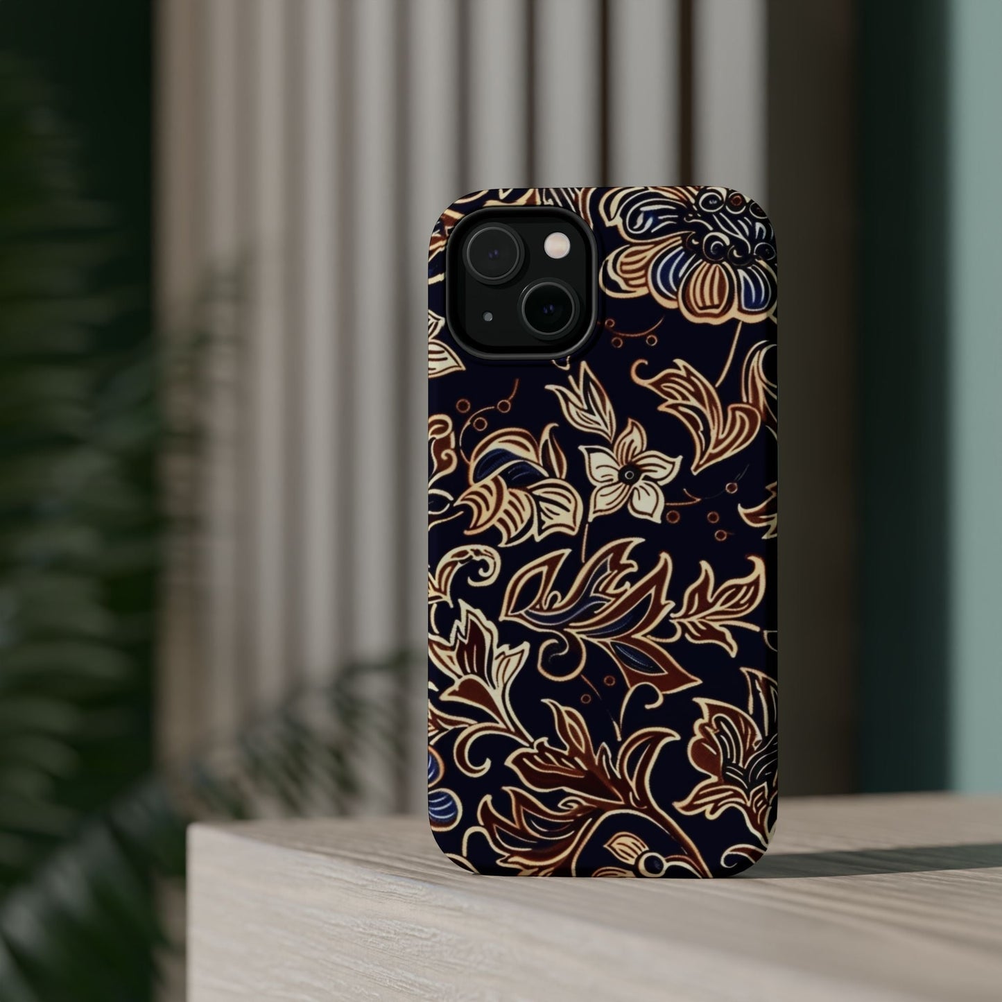 Floral Batik Magnetic Impact - Resistant Phone Case - DIGITAL X