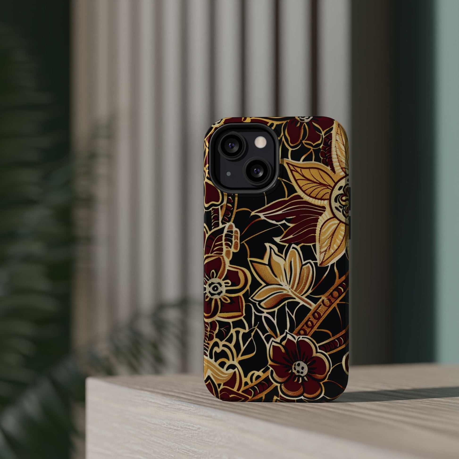 Floral Batik Magnetic Impact - Resistant Phone Case - DIGITAL X