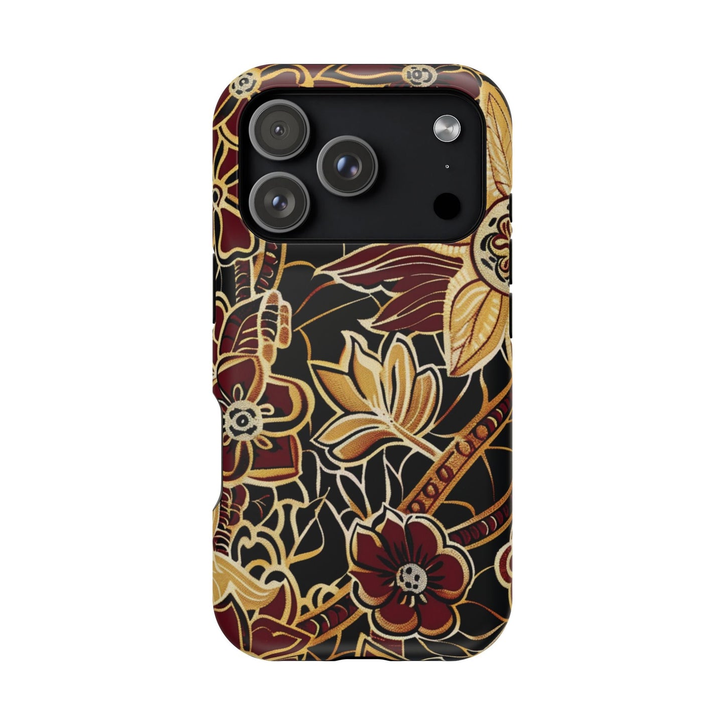 Floral Batik Magnetic Impact - Resistant Phone Case - DIGITAL X