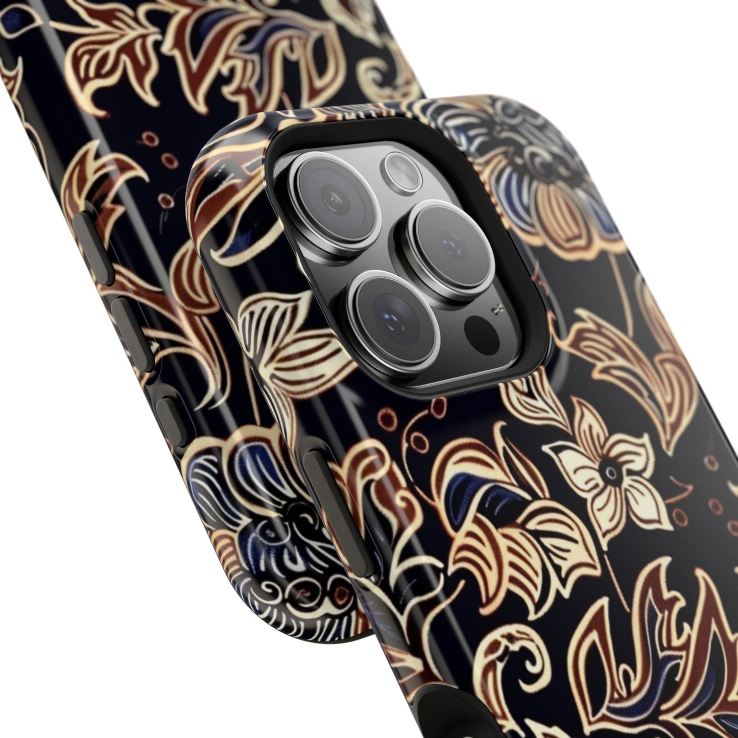 Floral Batik Magnetic Impact - Resistant Phone Case - DIGITAL X