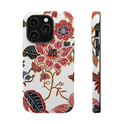Floral Batik Magnetic Impact - Resistant Phone Case - DIGITAL X