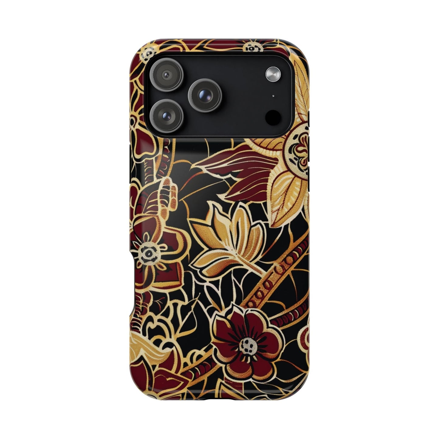 Floral Batik Magnetic Impact - Resistant Phone Case - DIGITAL X