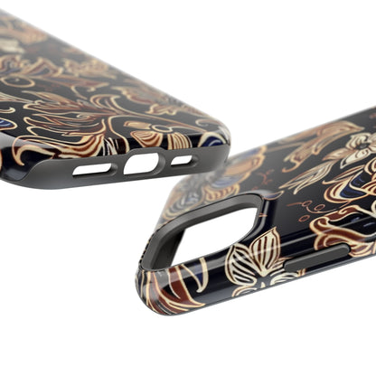 Floral Batik Magnetic Impact - Resistant Phone Case - DIGITAL X