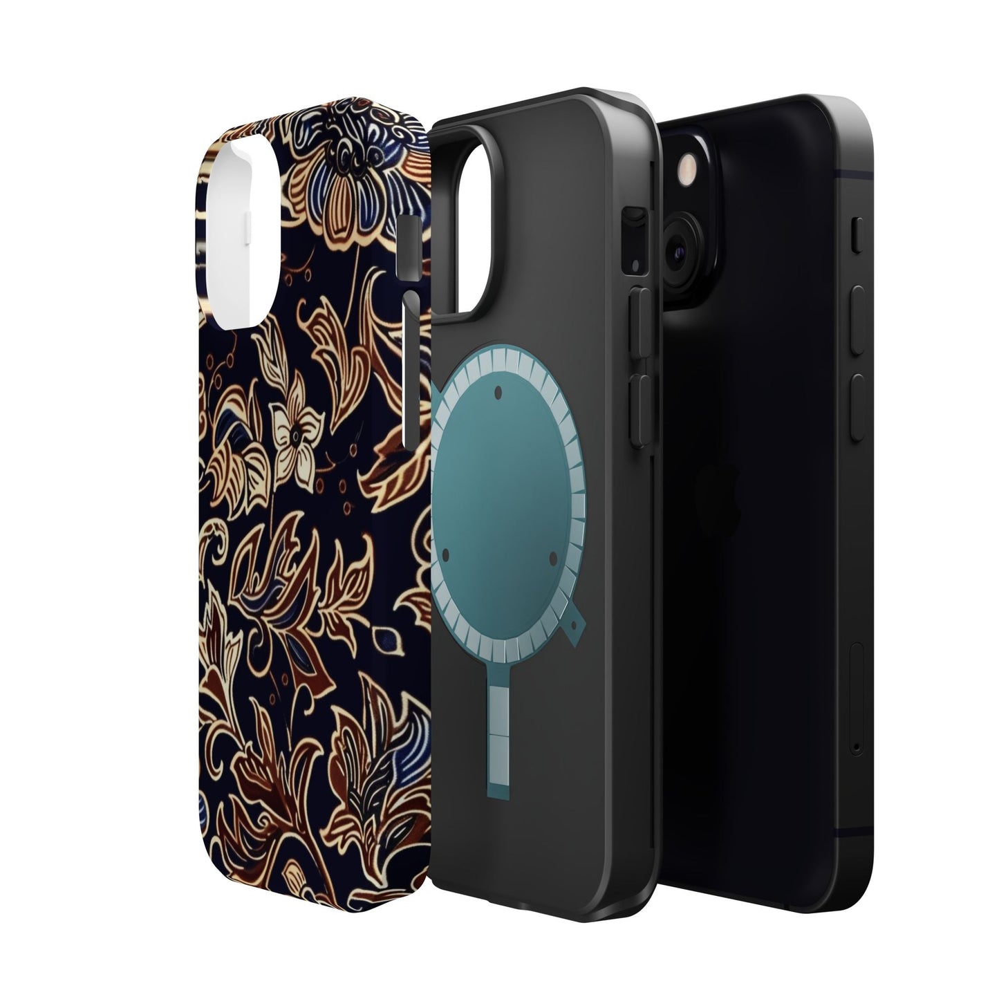 Floral Batik Magnetic Impact - Resistant Phone Case - DIGITAL X