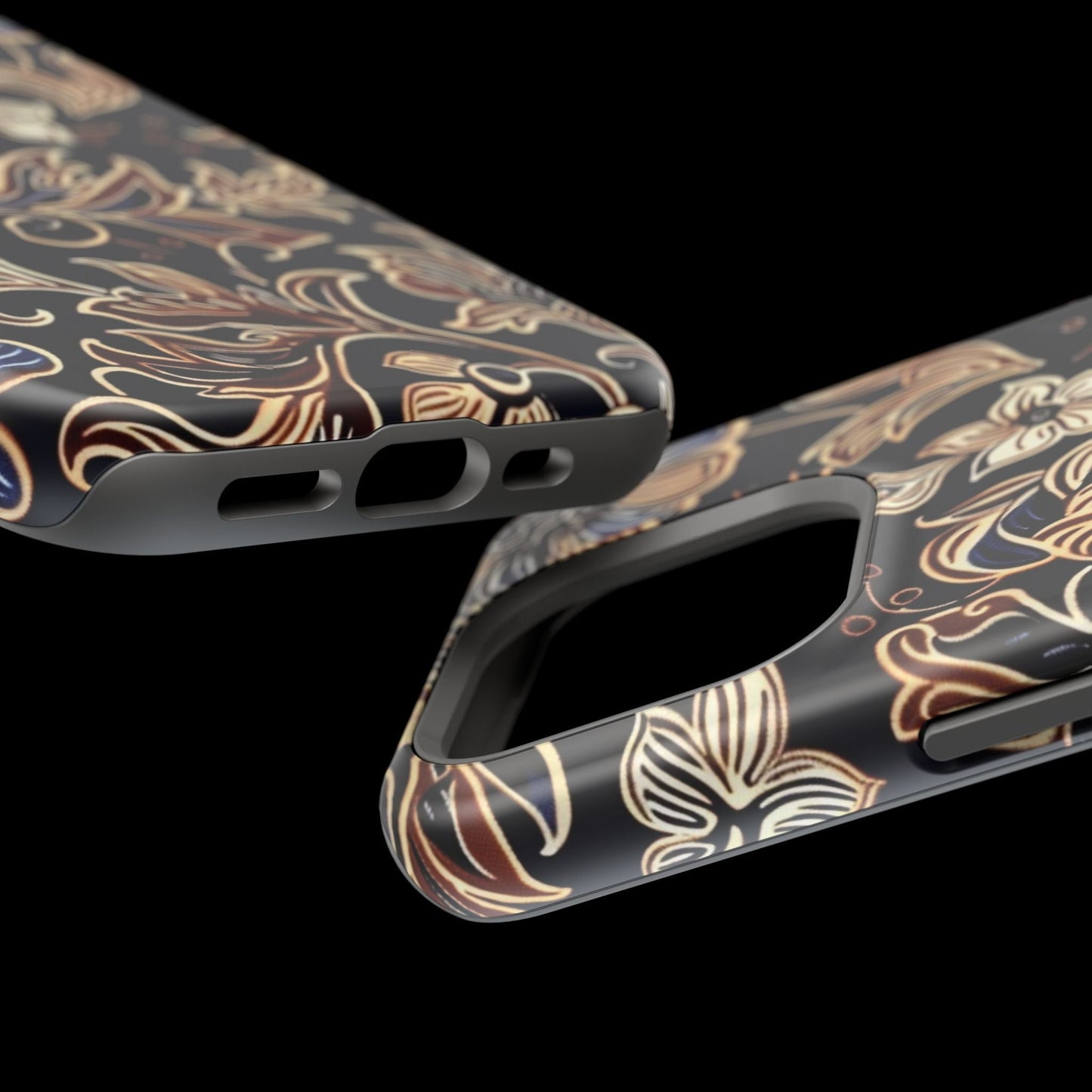 Floral Batik Magnetic Impact - Resistant Phone Case - DIGITAL X