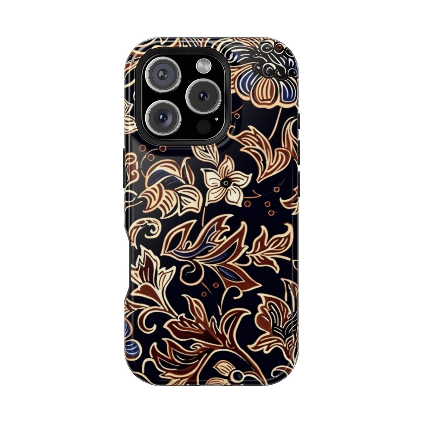 Floral Batik Magnetic Impact - Resistant Phone Case - DIGITAL X
