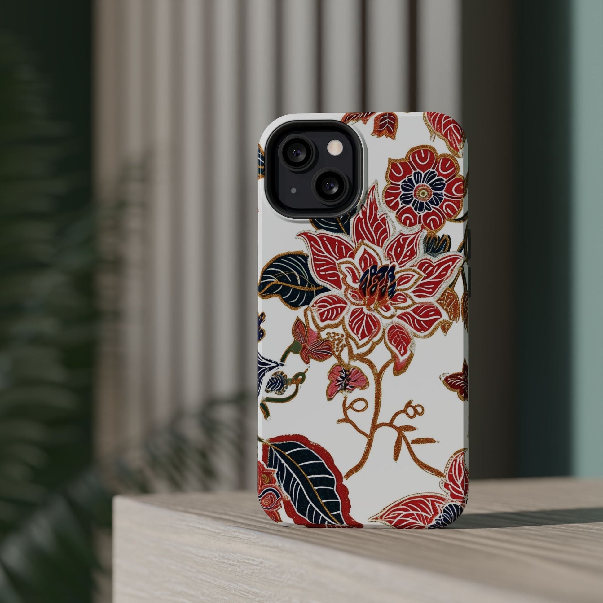 Floral Batik Magnetic Impact - Resistant Phone Case - DIGITAL X