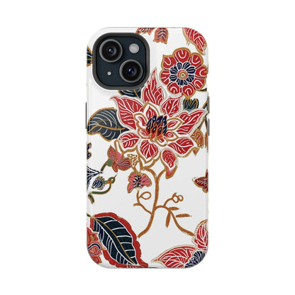 Floral Batik Magnetic Impact - Resistant Phone Case - DIGITAL X