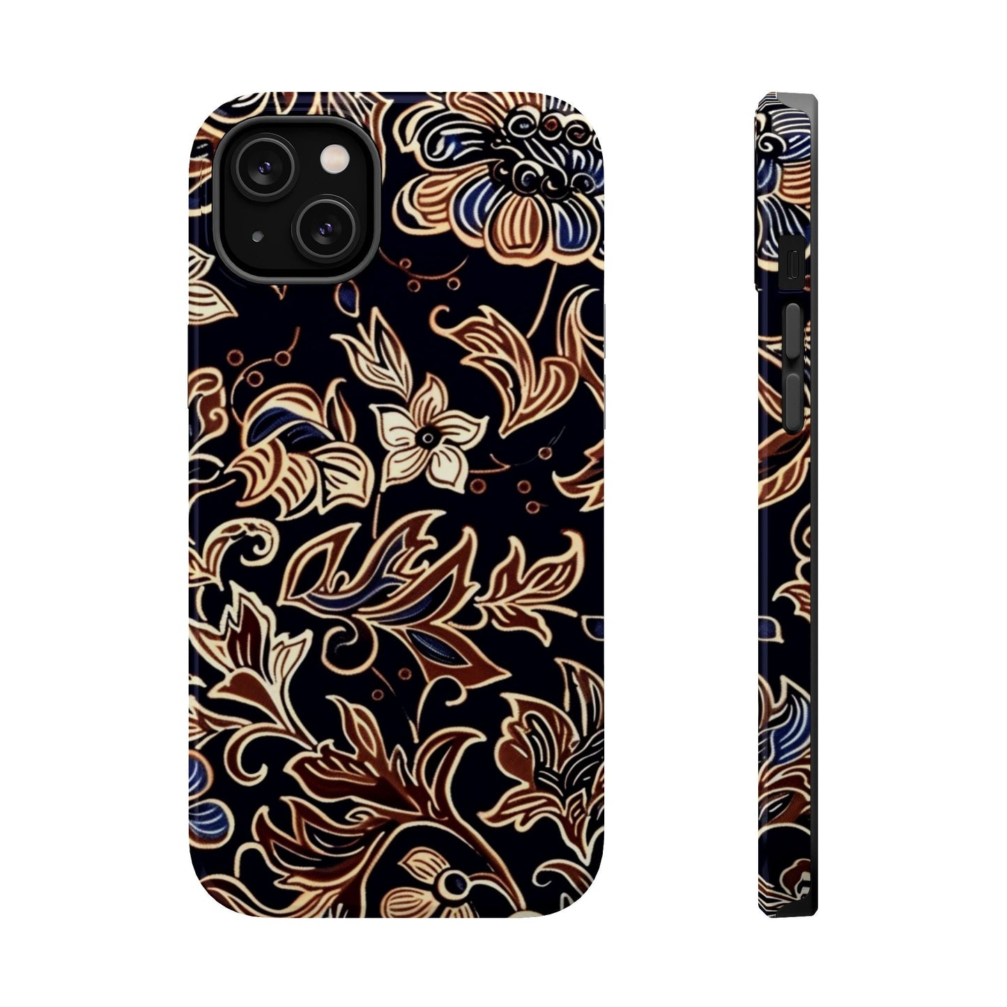 Floral Batik Magnetic Impact - Resistant Phone Case - DIGITAL X