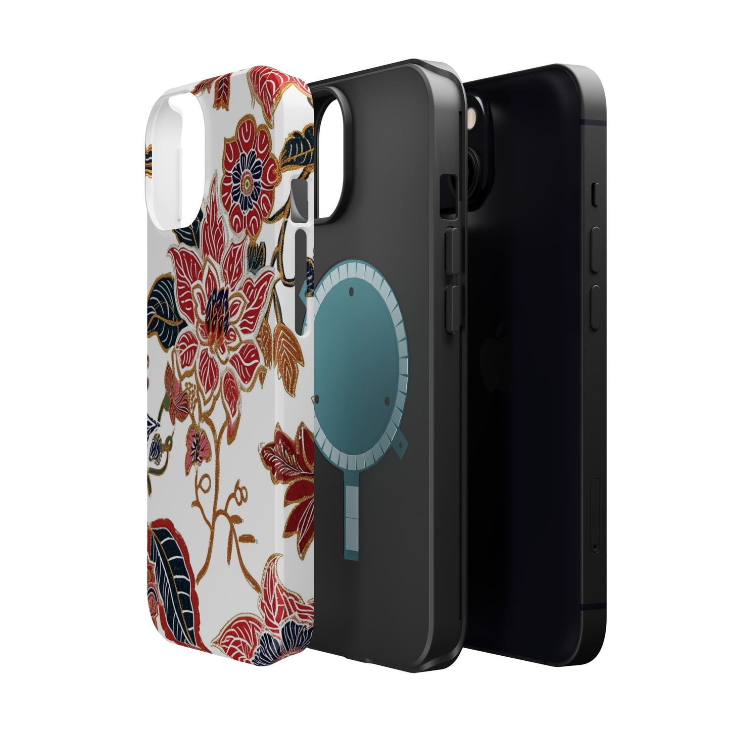 Floral Batik Magnetic Impact - Resistant Phone Case - DIGITAL X