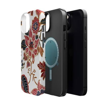 Floral Batik Magnetic Impact - Resistant Phone Case - DIGITAL X