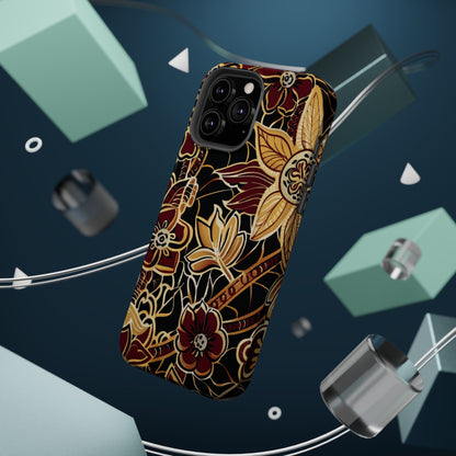 Floral Batik Magnetic Impact - Resistant Phone Case - DIGITAL X