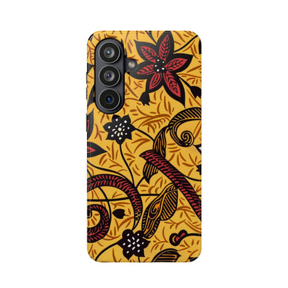 Floral Batik Magnetic Phone Case — Impact - Resistant iPhone Cover - DIGITAL X