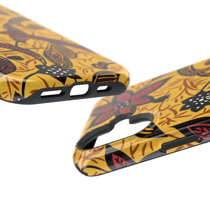 Floral Batik Magnetic Phone Case — Impact - Resistant iPhone Cover - DIGITAL X