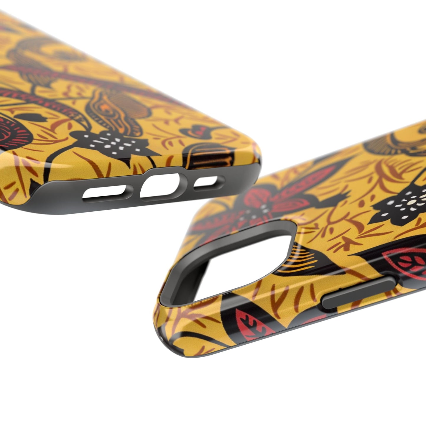 Floral Batik Magnetic Phone Case — Impact - Resistant iPhone Cover - DIGITAL X