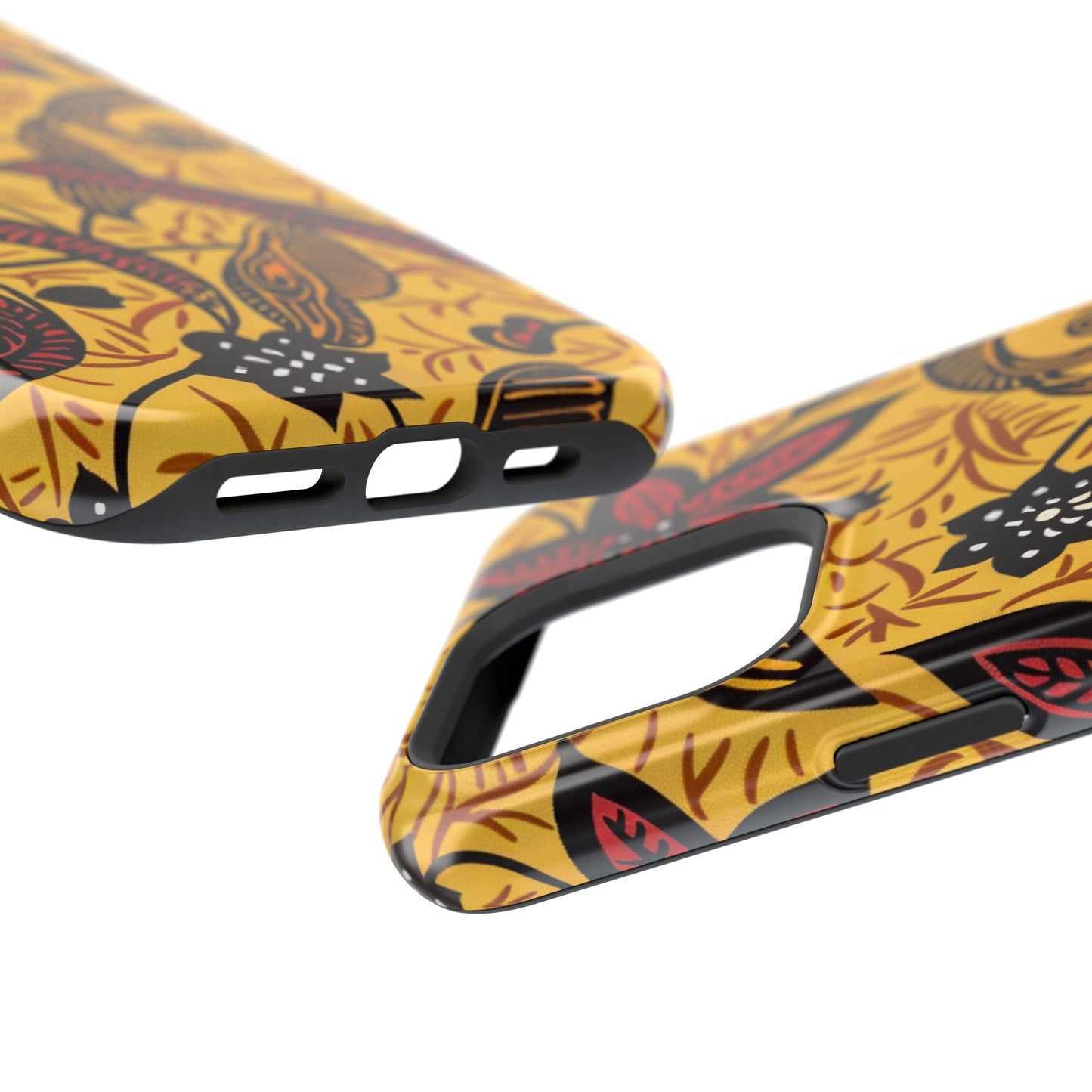 Floral Batik Magnetic Phone Case — Impact - Resistant iPhone Cover - DIGITAL X