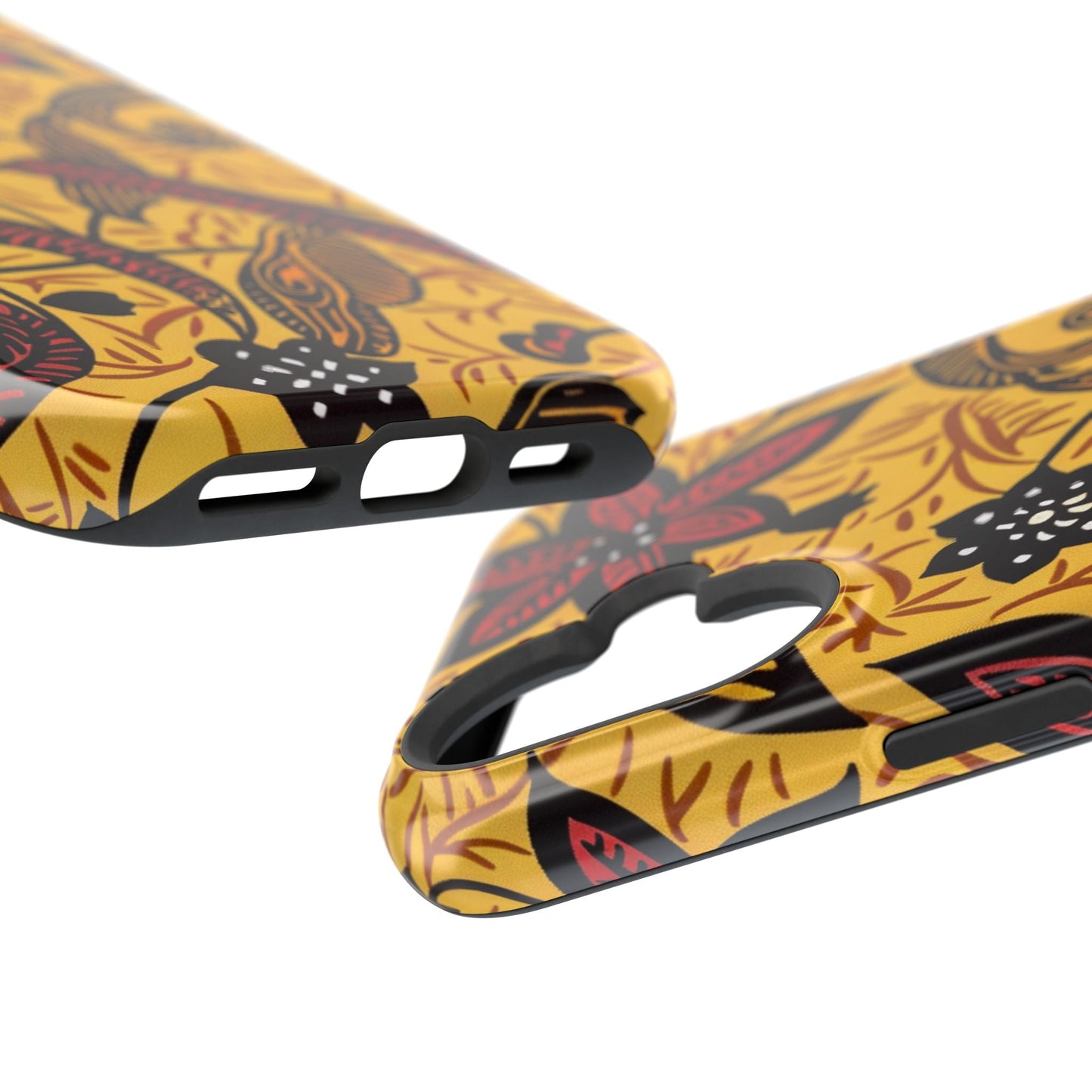 Floral Batik Magnetic Phone Case — Impact - Resistant iPhone Cover - DIGITAL X
