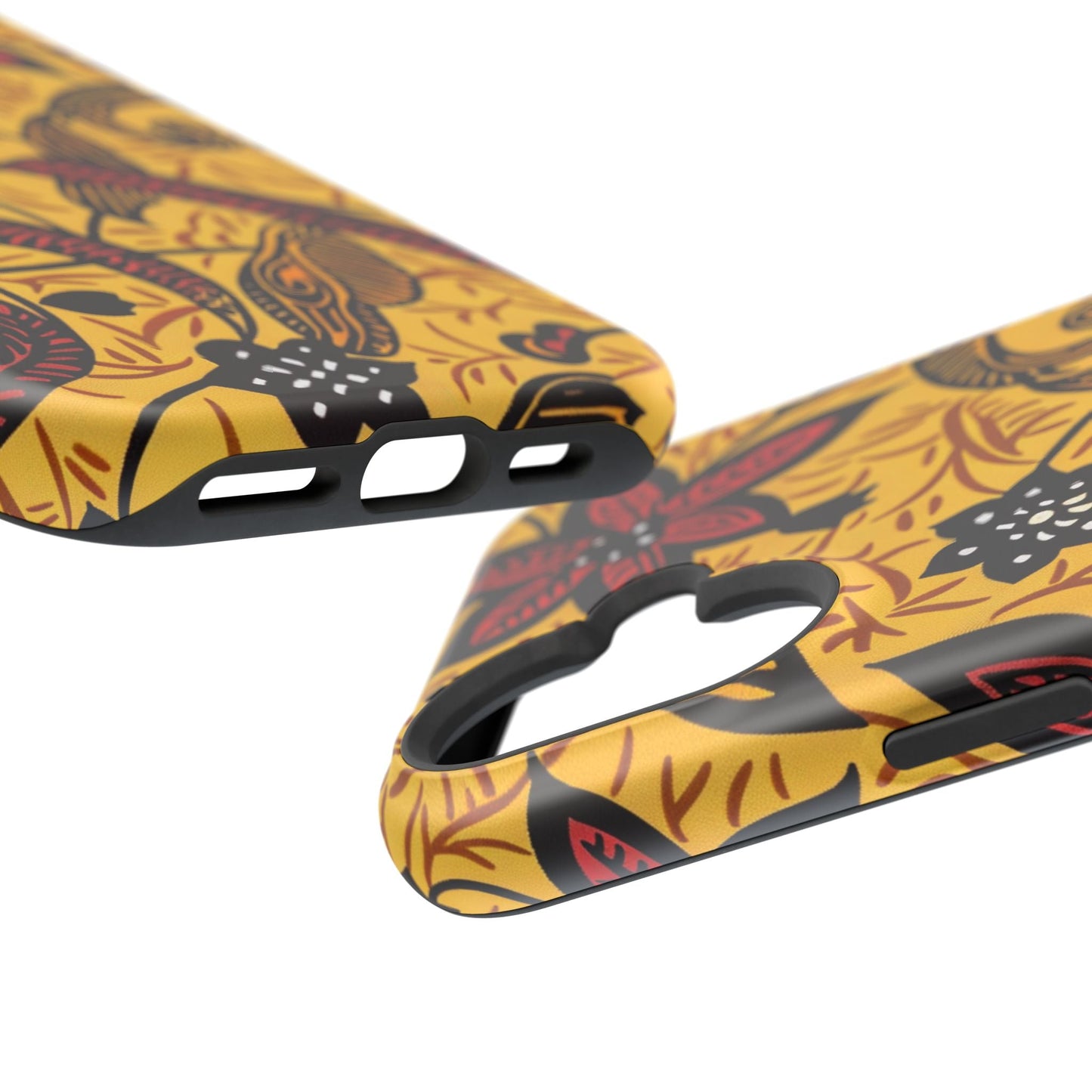 Floral Batik Magnetic Phone Case — Impact - Resistant iPhone Cover - DIGITAL X