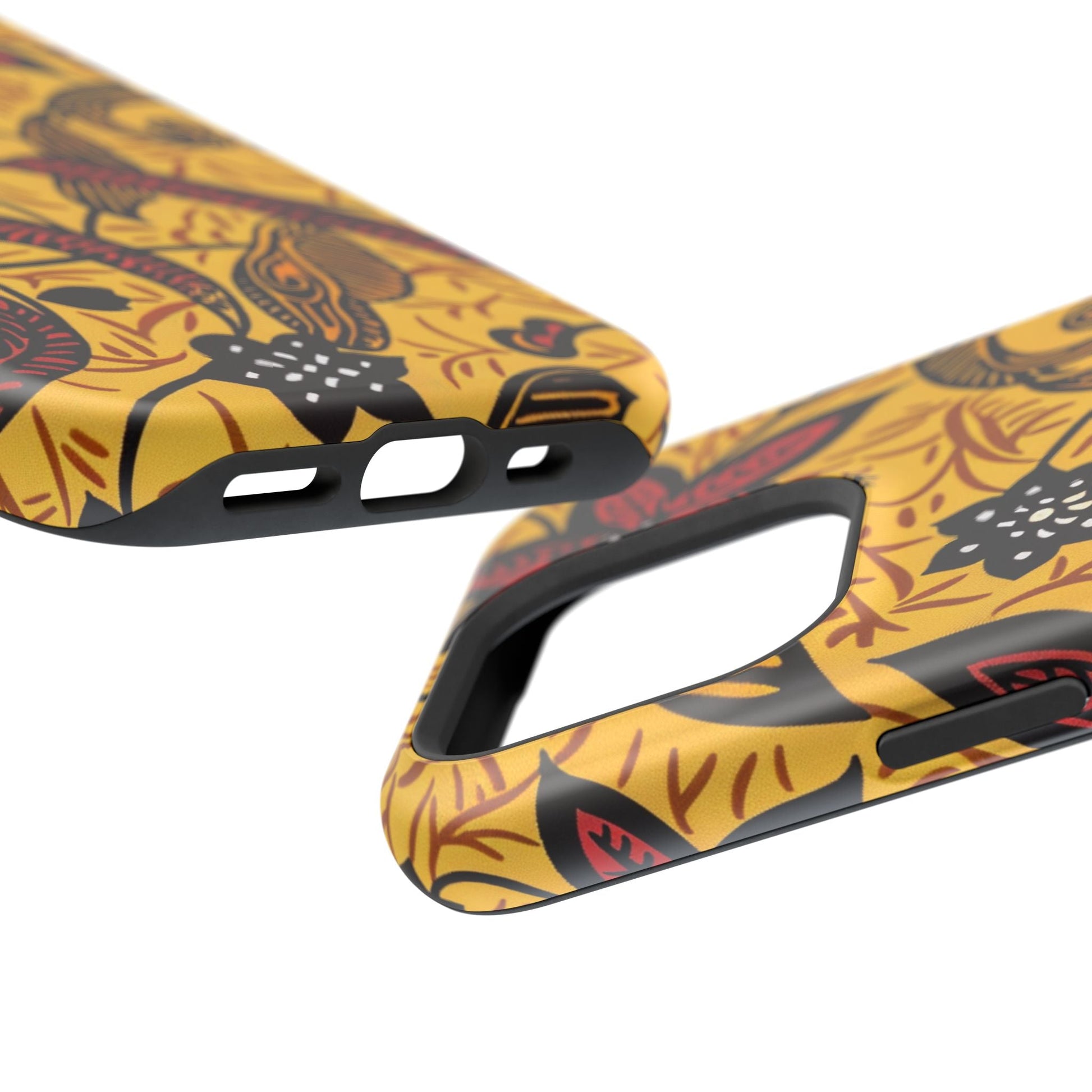 Floral Batik Magnetic Phone Case — Impact - Resistant iPhone Cover - DIGITAL X
