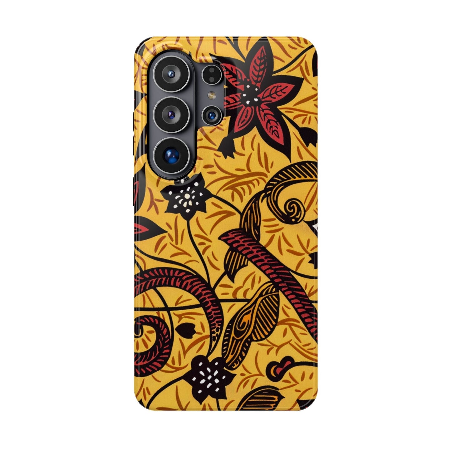 Floral Batik Magnetic Phone Case — Impact - Resistant iPhone Cover - DIGITAL X
