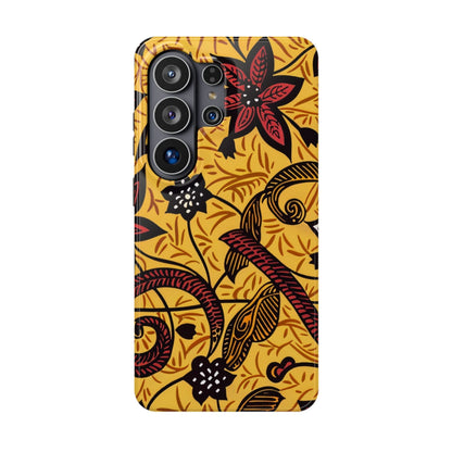 Floral Batik Magnetic Phone Case — Impact - Resistant iPhone Cover - DIGITAL X