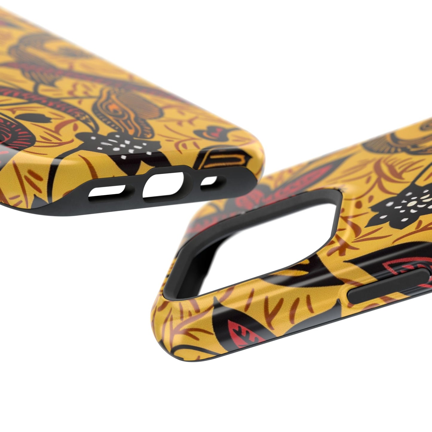 Floral Batik Magnetic Phone Case — Impact - Resistant iPhone Cover - DIGITAL X