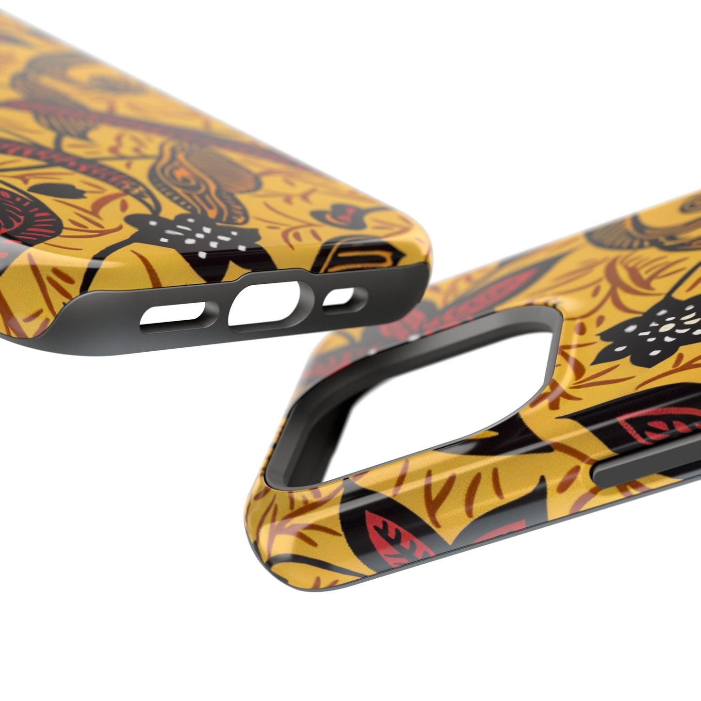 Floral Batik Magnetic Phone Case — Impact - Resistant iPhone Cover - DIGITAL X