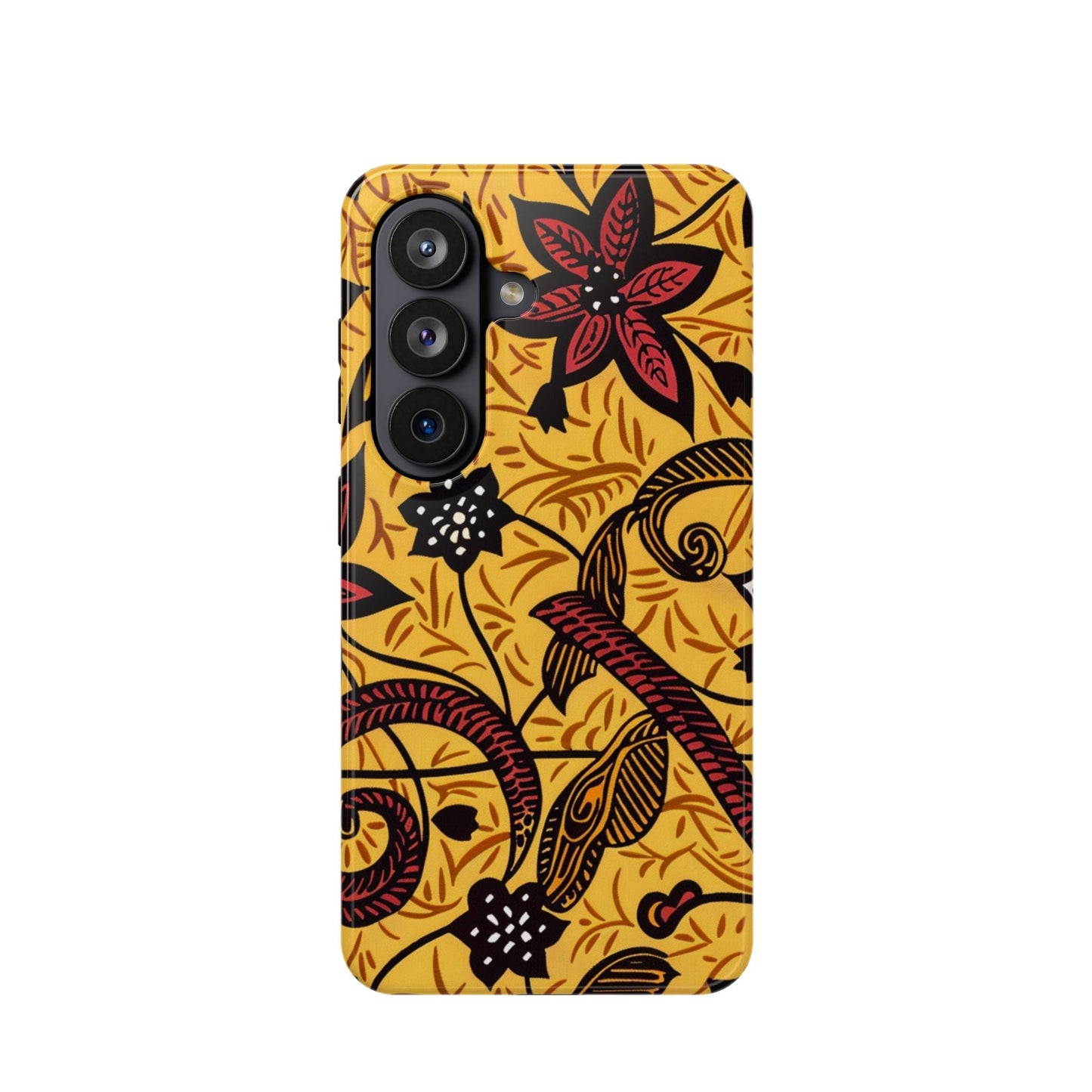 Floral Batik Magnetic Phone Case — Impact - Resistant iPhone Cover - DIGITAL X
