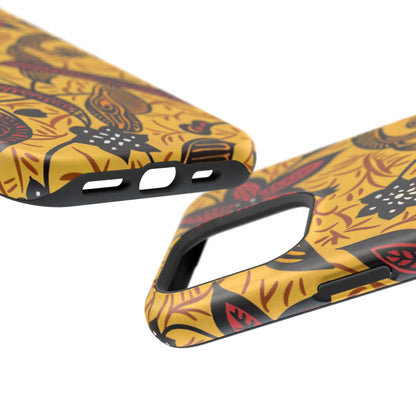 Floral Batik Magnetic Phone Case — Impact - Resistant iPhone Cover - DIGITAL X
