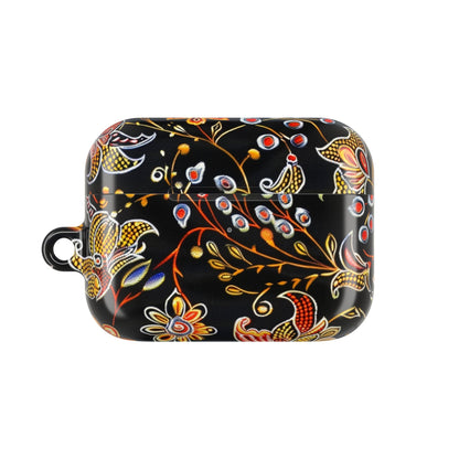 Floral Black AirPods Case – Vintage Paisley Protective Cover - DIGITAL X