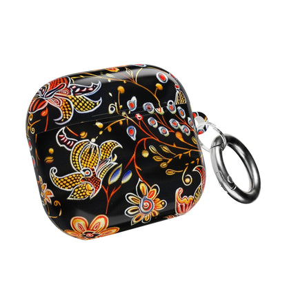 Floral Black AirPods Case – Vintage Paisley Protective Cover - DIGITAL X