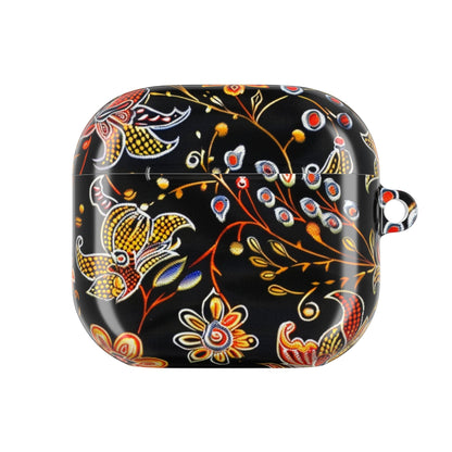 Floral Black AirPods Case – Vintage Paisley Protective Cover - DIGITAL X