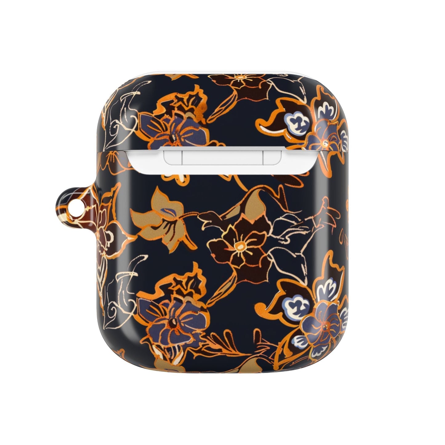 Floral Black & Gold AirPod Case — Elegant Vintage Flower Protective Cover - DIGITAL X