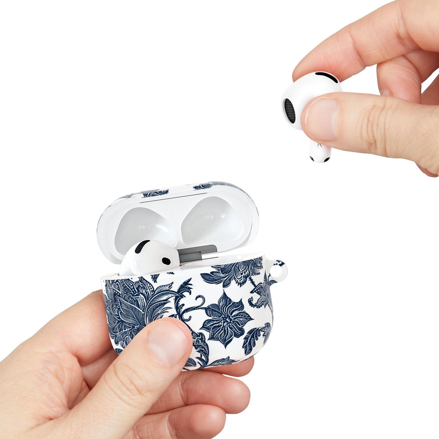 Floral Blue Porcelain AirPod Case - DIGITAL X