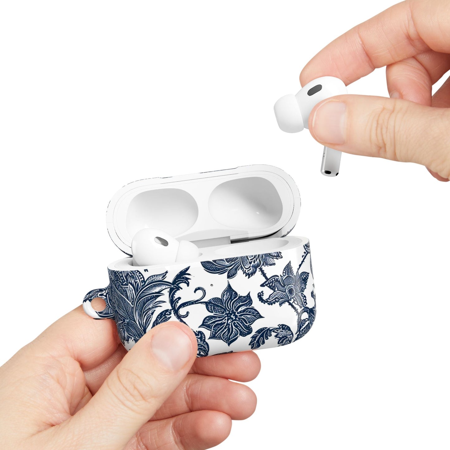 Floral Blue Porcelain AirPod Case - DIGITAL X