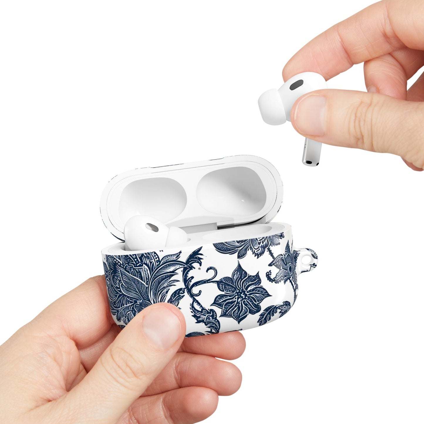 Floral Blue Porcelain AirPod Case - DIGITAL X