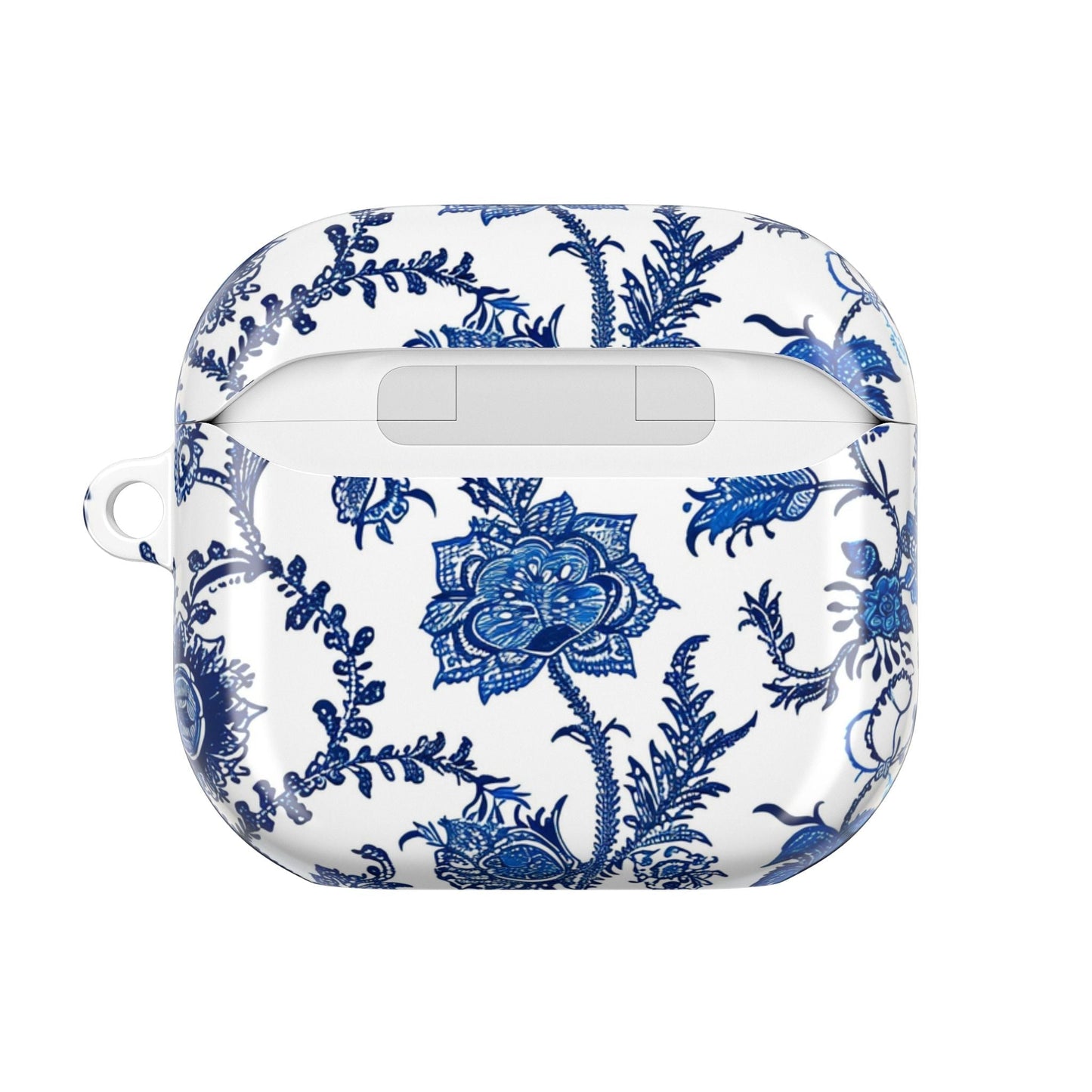 Floral Blue Porcelain AirPod Case — Vintage Delft - Style Protective Cover - DIGITAL X