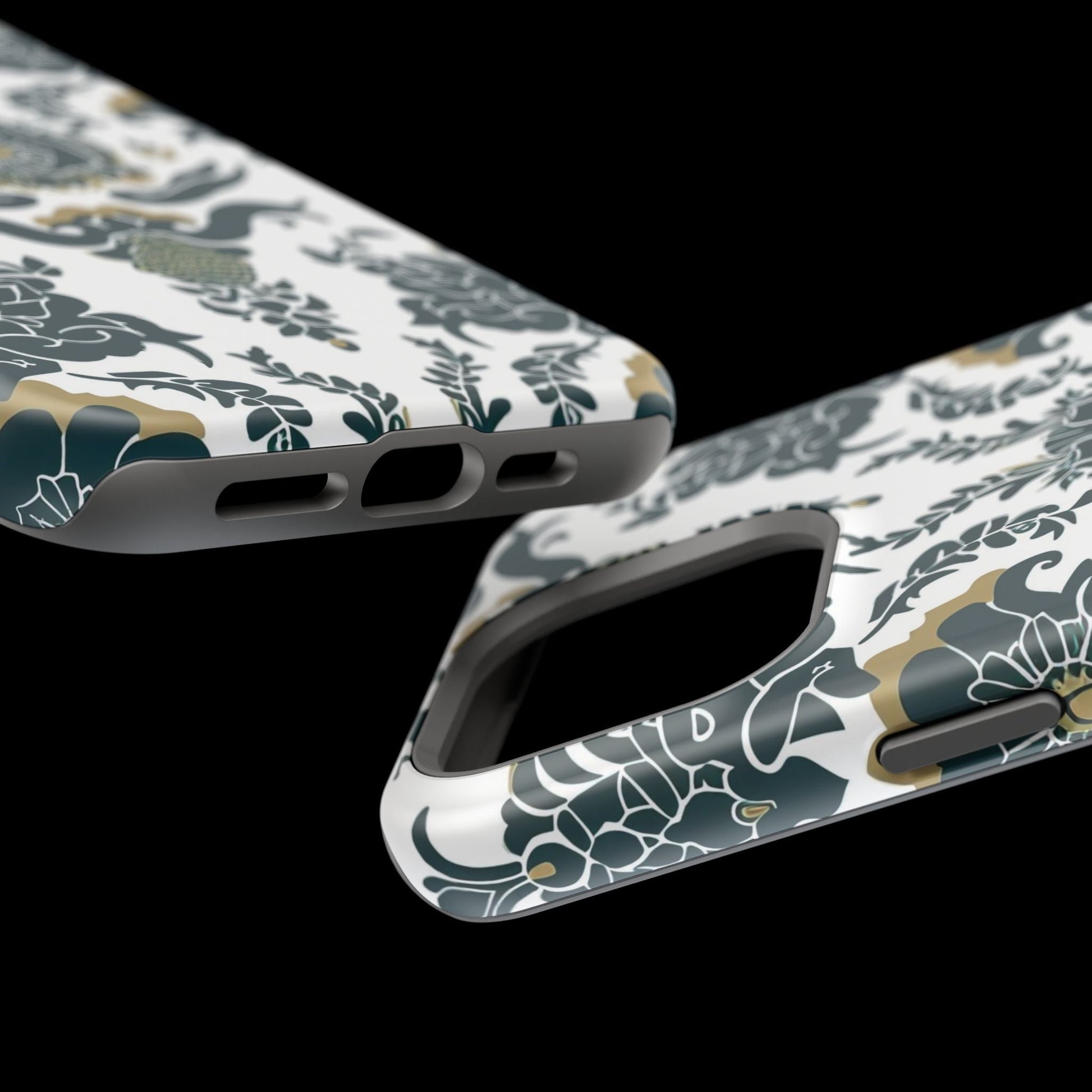 Floral Damask Magnetic Impact - Resistant Phone Case - DIGITAL X