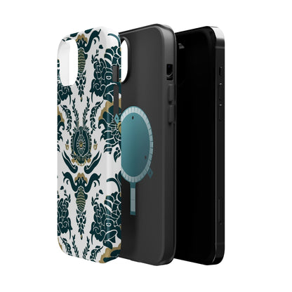 Floral Damask Magnetic Impact - Resistant Phone Case - DIGITAL X