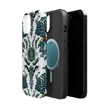 Floral Damask Magnetic Impact - Resistant Phone Case - DIGITAL X