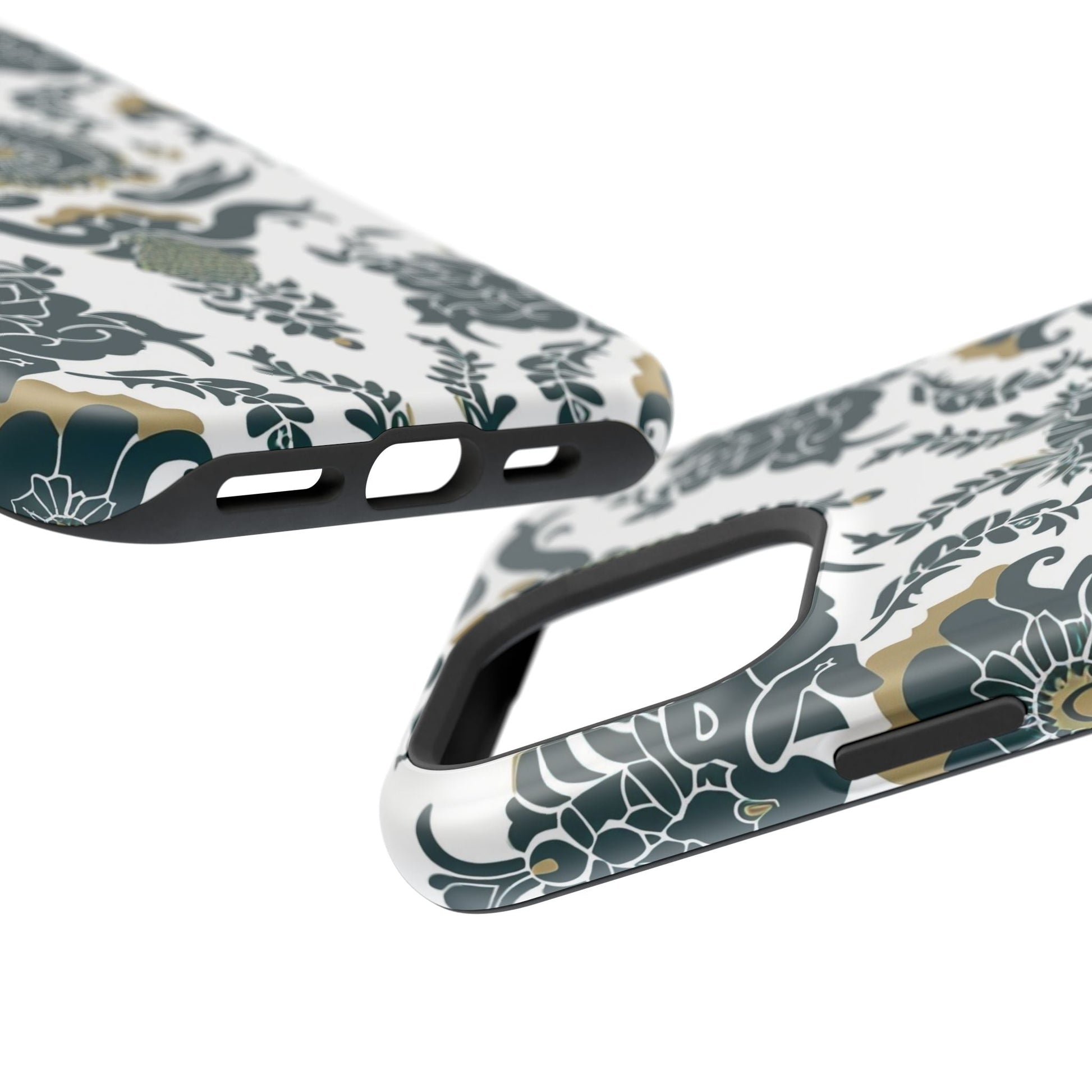 Floral Damask Magnetic Impact - Resistant Phone Case - DIGITAL X