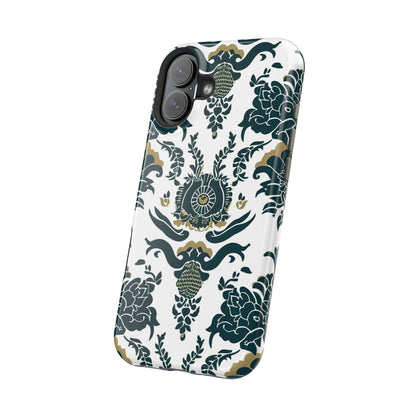 Floral Damask Magnetic Impact - Resistant Phone Case - DIGITAL X