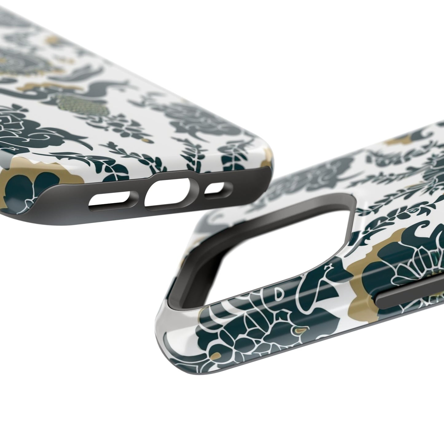 Floral Damask Magnetic Impact - Resistant Phone Case - DIGITAL X