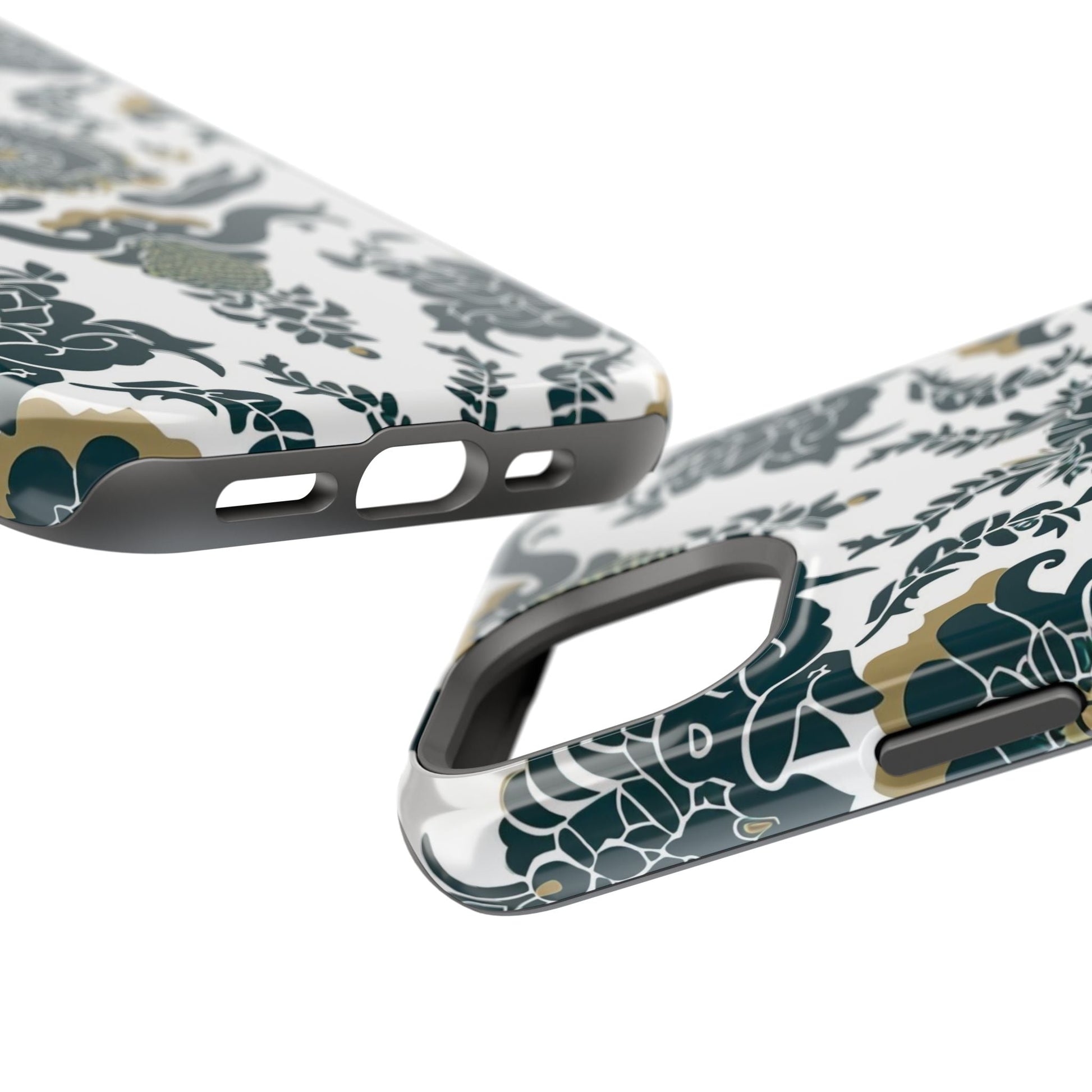 Floral Damask Magnetic Impact - Resistant Phone Case - DIGITAL X