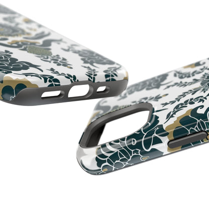 Floral Damask Magnetic Impact - Resistant Phone Case - DIGITAL X