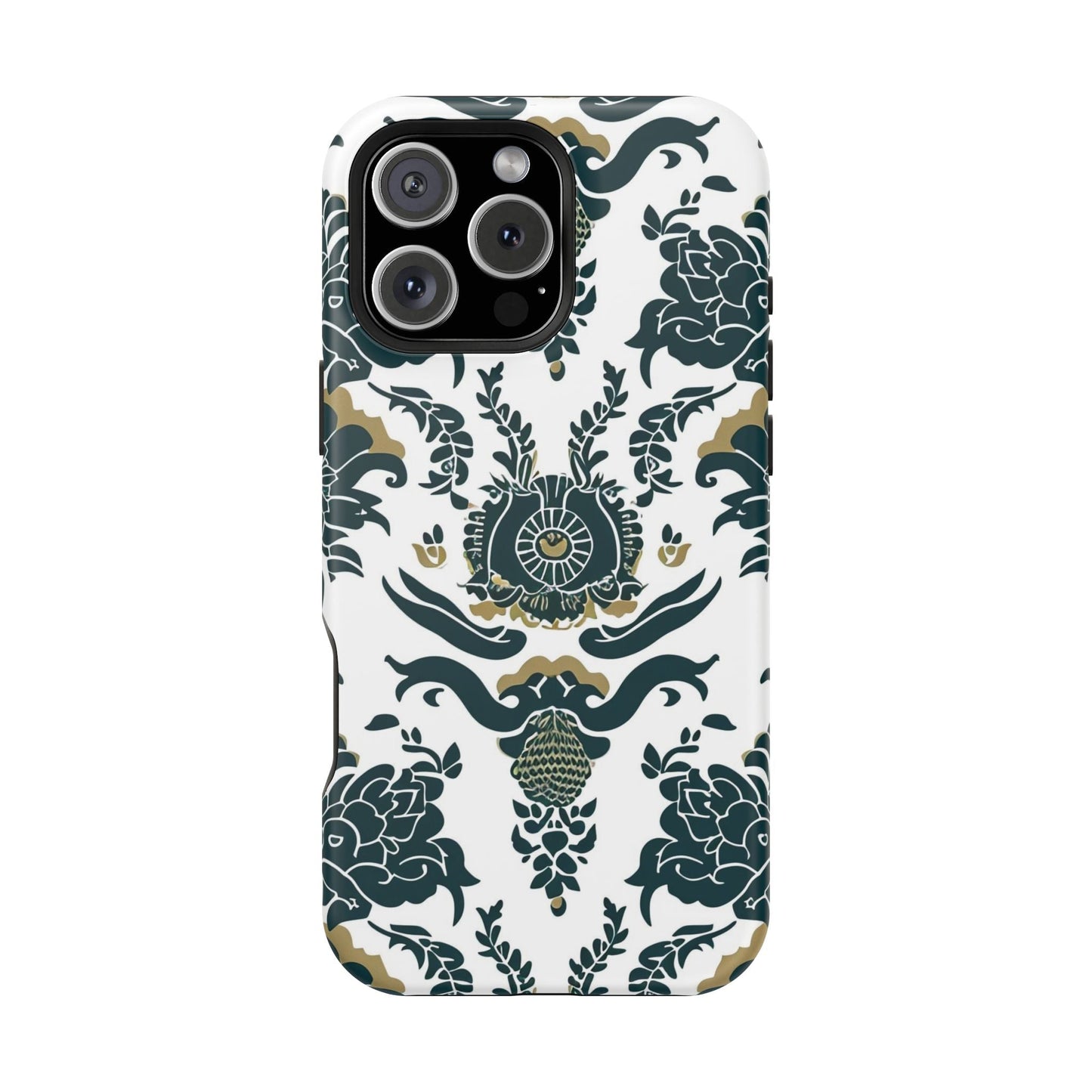 Floral Damask Magnetic Impact - Resistant Phone Case - DIGITAL X