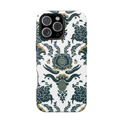 Floral Damask Magnetic Impact - Resistant Phone Case - DIGITAL X