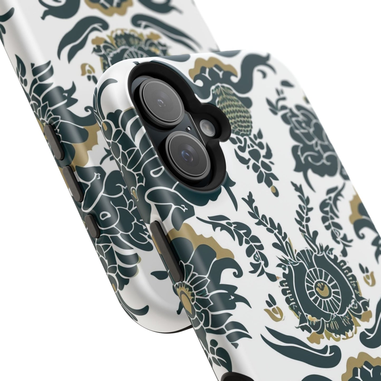 Floral Damask Magnetic Impact - Resistant Phone Case - DIGITAL X